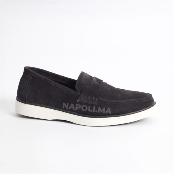 Mocassins Daim Bleu Foncé - Réf BF-105 – Image 2