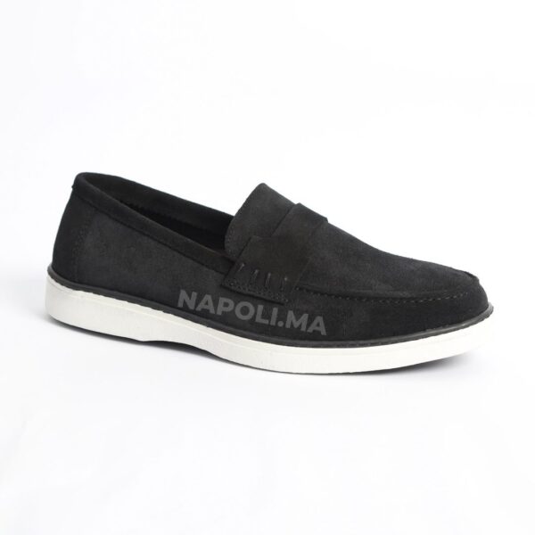 Mocassins Daim Noir - Réf N-105 – Image 2
