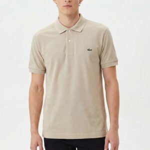 Polo LC beige en coton piqué