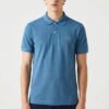 Polo LC bleu en coton piqué