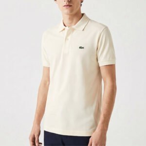 Polo LC creme en coton piqué
