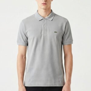 Polo LC gris en coton piqué