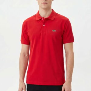 Polo LC rouge en coton piqué