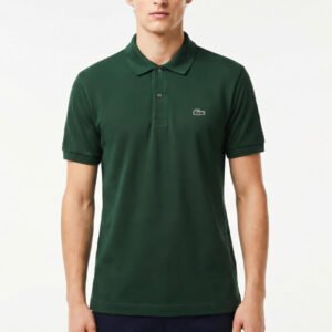 Polo LC vert en coton piqué