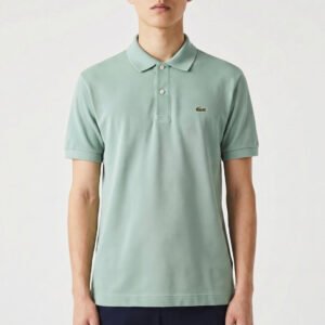 Polo LC vert menthe en coton piqué